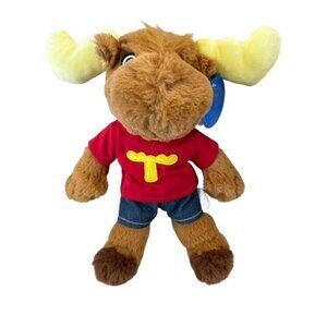 Tommy Moose Intl Plush Purr-fection 13" Antler #03248 Stuffed Animal 1988 c NWT
